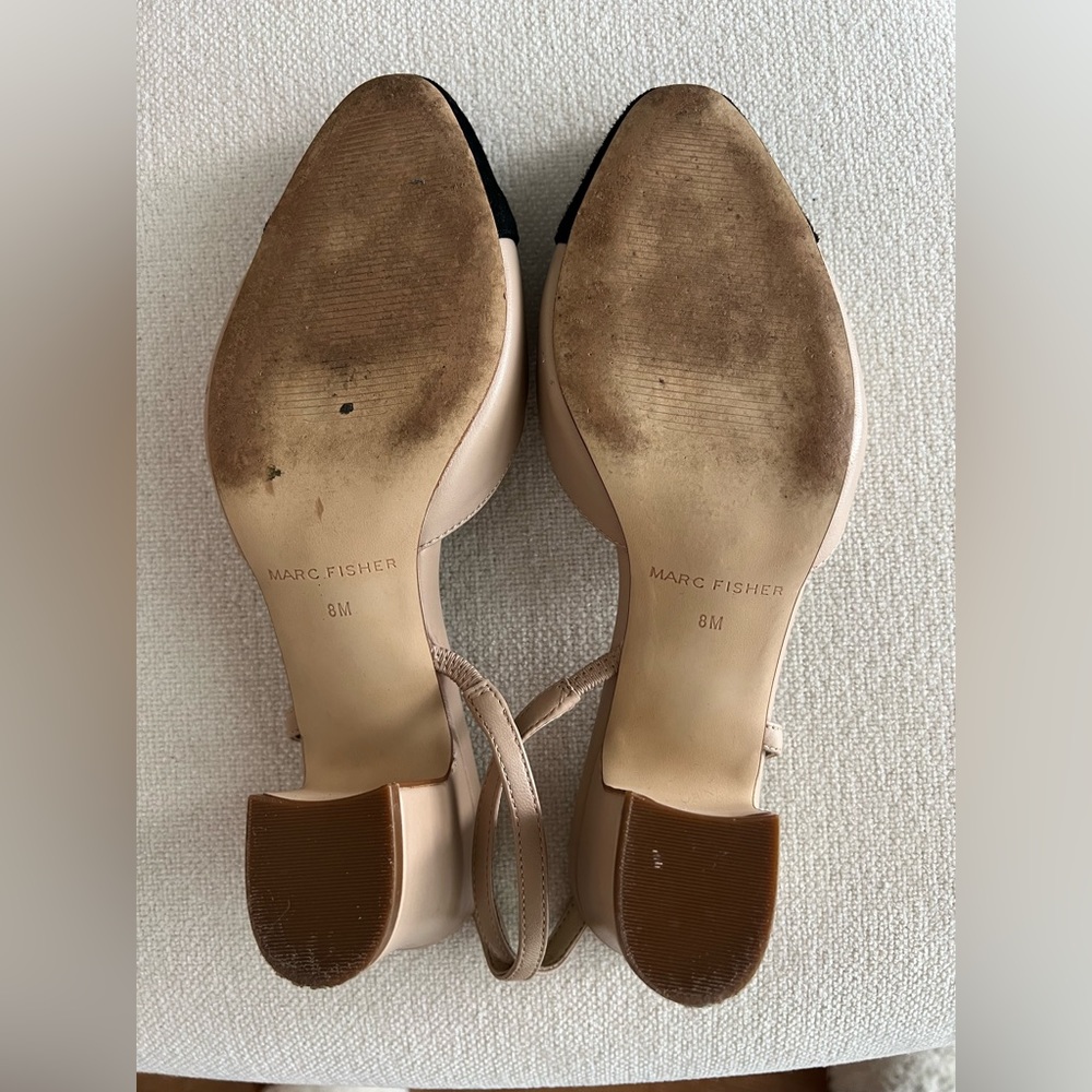 Marc Fisher The Laynie Block Heel Pump in natural - Picture 5 of 5